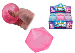 Maltose Diamond Stress Ball in shimmering diamond shape, ideal sensory and fidget toy for stress relief