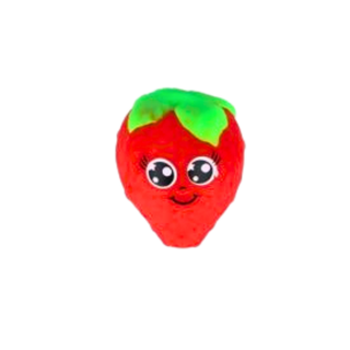 Soft strawberry stress toy – red squishy fruit-shaped fidget toy for kids and teens