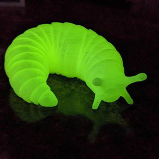 HGL Fidget toy Slug Fidget Toy Glow in the Dark 5021813213871