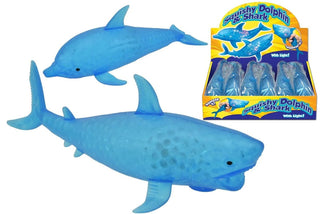 Kandy Toys Stress Ball Squishy Light Up Dolphin or Shark