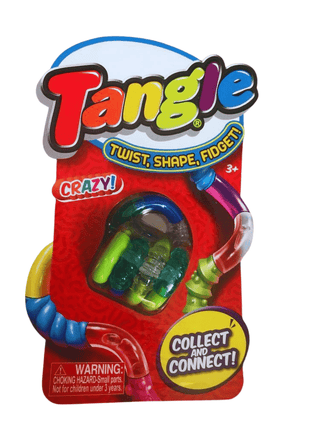 Playinc Fidget toy Blue/Green/Clear Tangle Fidget Toy - Jr Crazy Textured & Smooth Fidget