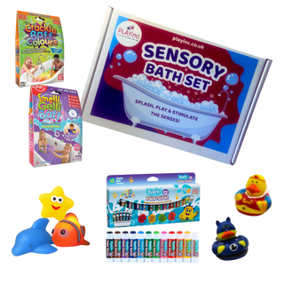 Sensory Bath Set – Light-Up Bath Toys, Bath Paints & Sensory Play for Kids & Autism