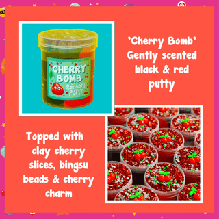Slime Party UK Putty Slime Putty - Cherry Bomb 5065011215510