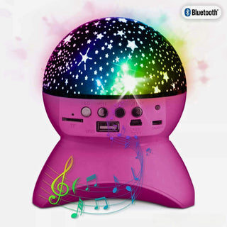 A pink coloured star light projector.