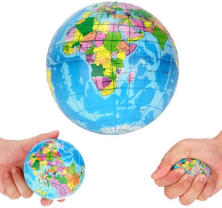 Foam Globe Stress Ball – Earth-shaped stress toy for kids and adults