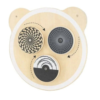 Viga Wall Toy Sensory Wall - Black & White Spinning Points Wooden Toy 6971608445514