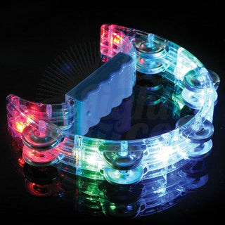 light up tambourine sensory toy for music play and sensory development