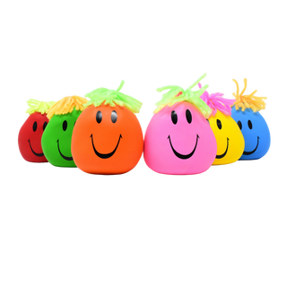 Colourful sensory stress balls arranged on a white background for Playinc’s 30-Day Stress Relief Challenge blog post