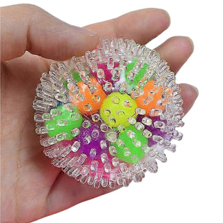Soft textured stress ball for sensory play