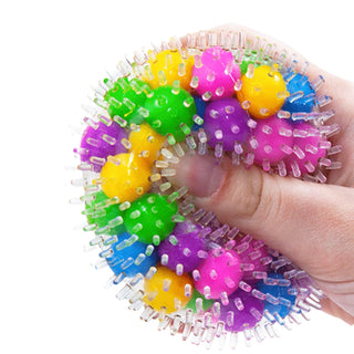 Spikey Stress Ball in hand