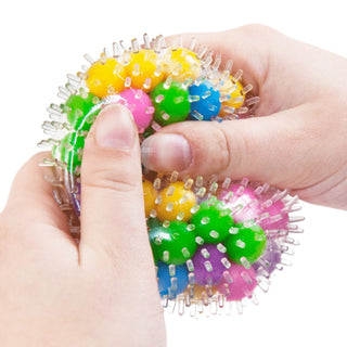 Spikey Stress Ball with colourful balls inside
