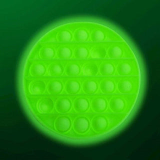 HGL Fidget Toy Green Circle Glow in the Dark Pop It