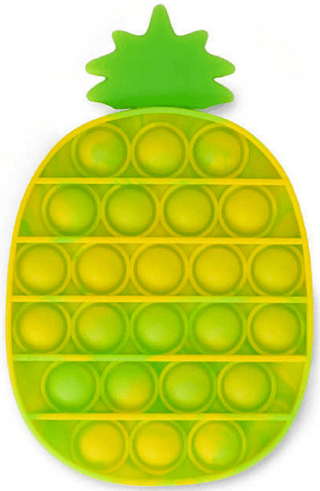 HGL Fidget Toy Yellow/Green Pop It Push Poppers Pineapple 5021813210993