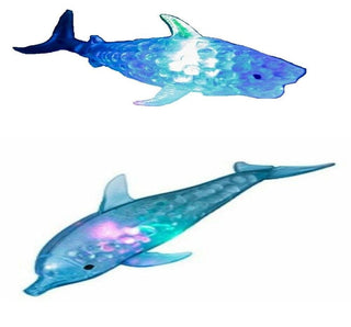 Kandy Toys Stress Ball Squishy Light Up Dolphin or Shark 5033849024789