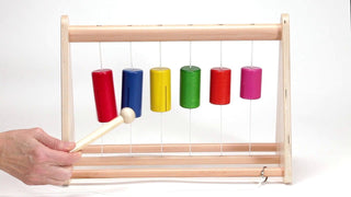 Learn Well musical toy Chime Frame and Beater Wooden Sensory Toy