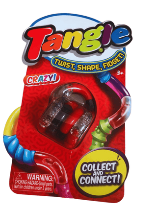 Playinc Fidget toy Black/Red/Clear Tangle Fidget Toy - Jr Crazy Textured & Smooth Fidget 723459087018
