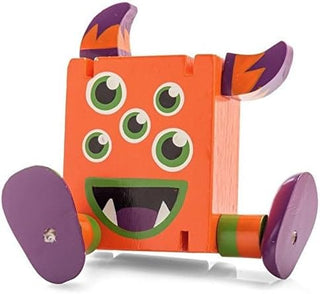Tobar Fidget toy Orange Wooden Flexi Monsters Fidget Toy