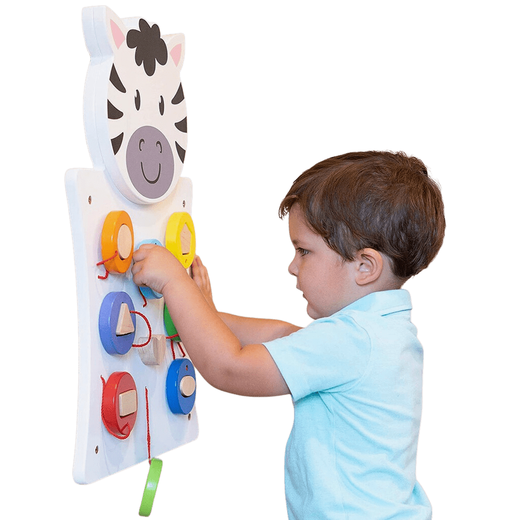 Sensory Wall Zebra - Match Shapes – Playinc